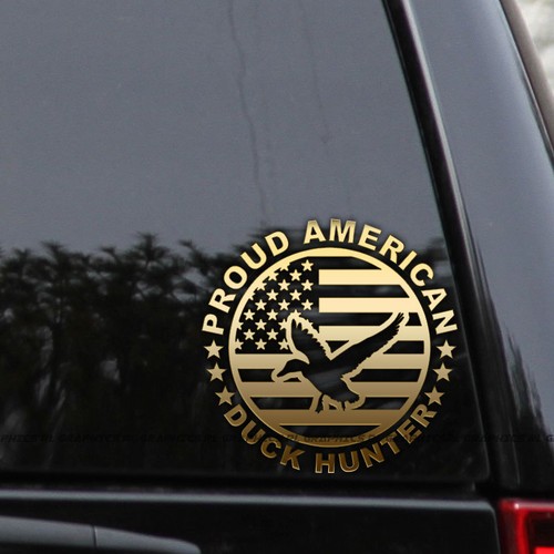 Duck hunter proud american - duck,